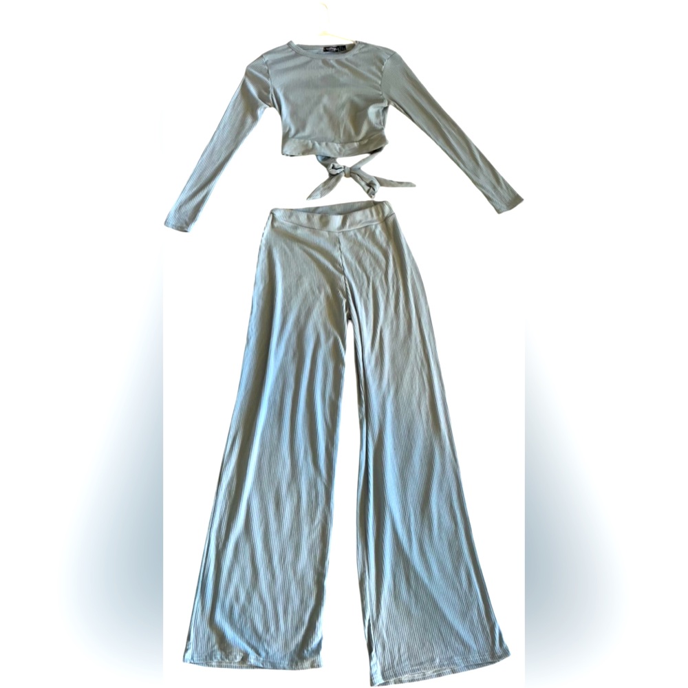 Nasty Gal Blue PJ Set - XS